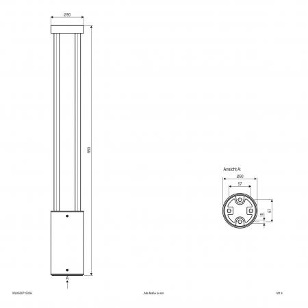 EVN LED Wegeleuchte, IP54 WLK65071502H
