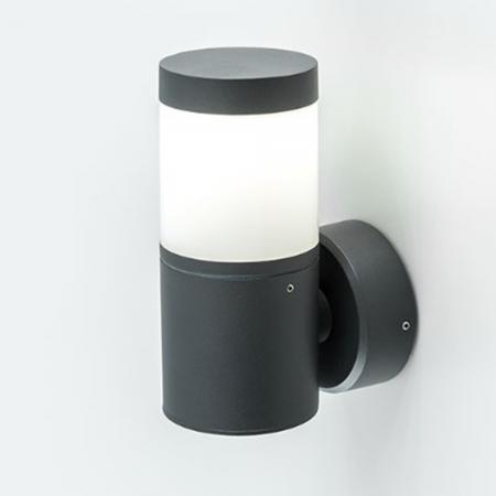 EVN LED Wandleuchte Balkon- Terrasse & Hauseingang anthrazit IP54 warmweißes gedämpftes Licht