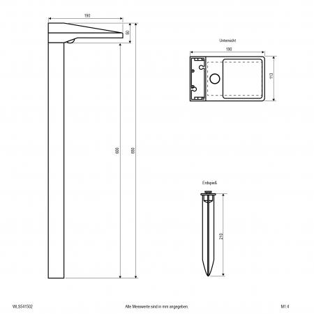 EVN LED Solar Wegeleuchte, IP54 WLS541502