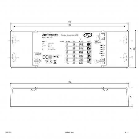 EVN Zigbee Dimmer-Empfänger inkl. Netzgerät ZB2510VS