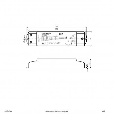 EVN Zigbee Dimmer-Empfänger inkl. Netzgerät ZB35050VS