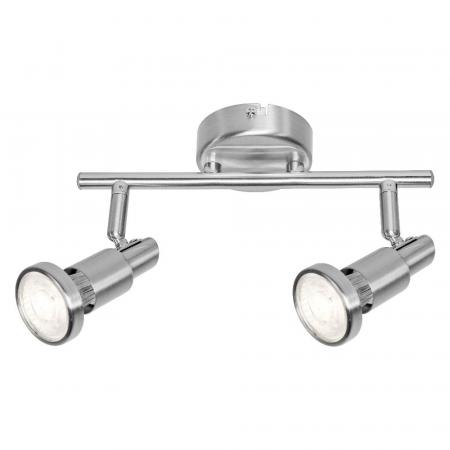 OSRAM 2-flammiger schwenkbarer Wand- und Decken Strahler aus Aluminium