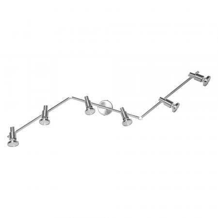 OSRAM 6-flammiger moderner LED Deckenstrahler aus Aluminium inkl 6 warmweiße LED-Lampen austasuchbar