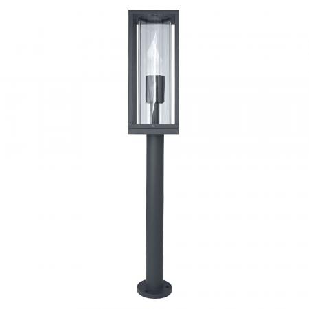 Laternenförmige Wegeleuchte FRAME 60cm hoch Anthrazit klares Glas von Osram