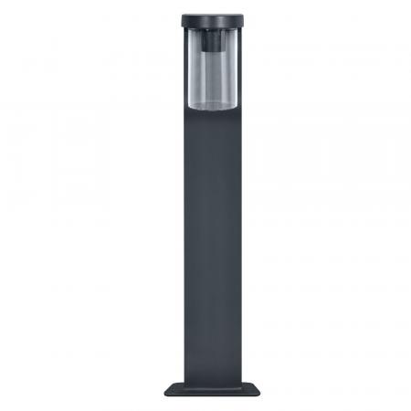 80cm Osram Wegeleuchte modern stilvoll hoch Aluminium Anthrazit klarer Glaszylinder von LEDVANCE