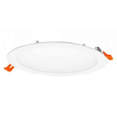 OSRAM LED Downlight ultra slim ø22,5cm weiß 4000K neutralweißes Licht - flaches Design, IP20, einfache Montage für Wohnräume und Küchen