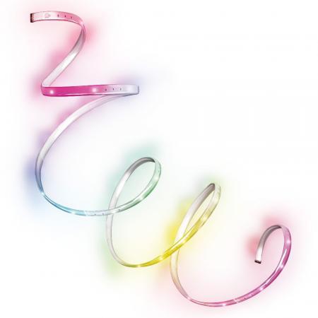 1,5m Osram Lichtstreifen FLEX TV MOOD LIGHT- dekorativer bunter LED-Streifen für Innen, selbstklebend mit USB-Anschluss und Fernbedienung, 4W, Rot-Grün-Blau, dimmbar