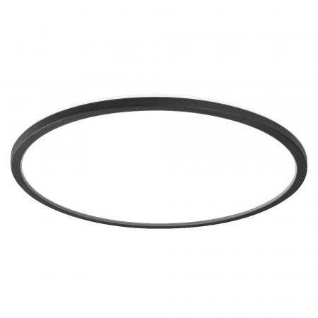 OSRAM Orbis Ultra Slm Backlight Deckenleuchte 40cm in Schwarz dimmbar 3000K - warmweißes Licht + Hintergrundlicht, dreistufige Dimmbarkeit über Wandschalter, ultraflach