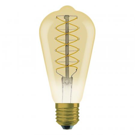 OSRAM E27 VINTAGE LED Filamentlampe Gold dimmbar 4,8W wie 37W extra warmweißes gemütliches Licht 2200K