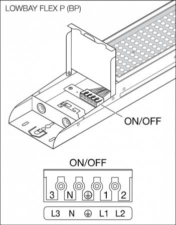 150cm Ledvance LED Hallenleuchte Low Bay LB FLEX 1500 P 105W 840 N 4000K Neutralweißes Licht 16800 Lumen 60° IP23 EVG