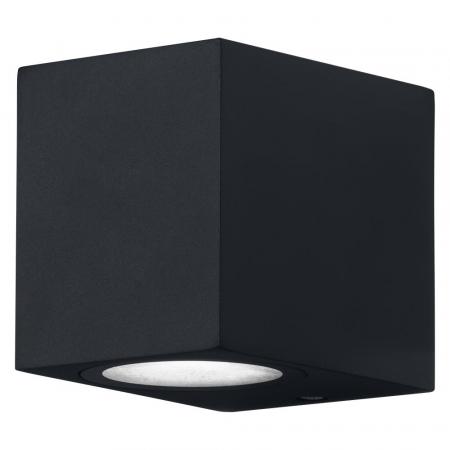 OSRAM Wandleuchte Endura Classic Square Down in Schwarz aus Aluminium