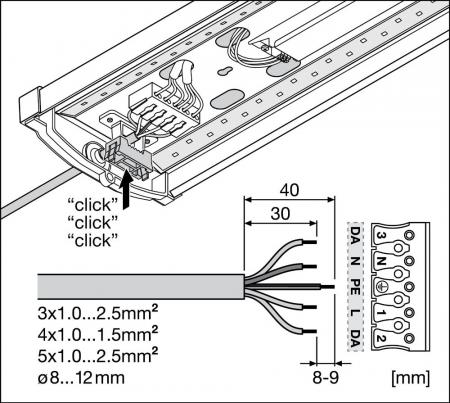 LEDVANCE LINEAR SURFACE IP44 DALI 600 18W 830 Weiß LED Wandleuchte Deckenleuchte 2340lm DALI-2