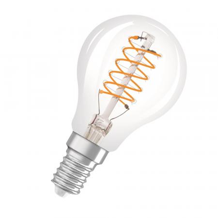 OSRAM E14 VINTAGE-Retro LED Tropfenlampe in klarem Filament dimmbar 4,8W wie 40W warmweißes gemütliches Licht 2700K