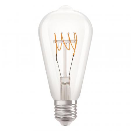 Osram LED VINTAGE E27 Glühlampe Edison 4,8W wie 40W dimmbar warmweißes gemütliches Licht