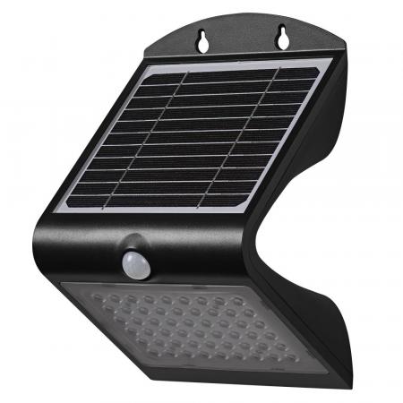 Osram Solar LED Außen Flutlicht ENDURA Flood Butterfly mit Sensor 1,5W 4000K neutralweißes Licht - Batterie aufladbar, umweltfreundlich, lange Lebensdauer, einfache Montage, IP65