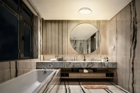 Osram LED-Deckenleuchte auch fürs Badezimmer Chrome 30cm 18W tunable White IP44