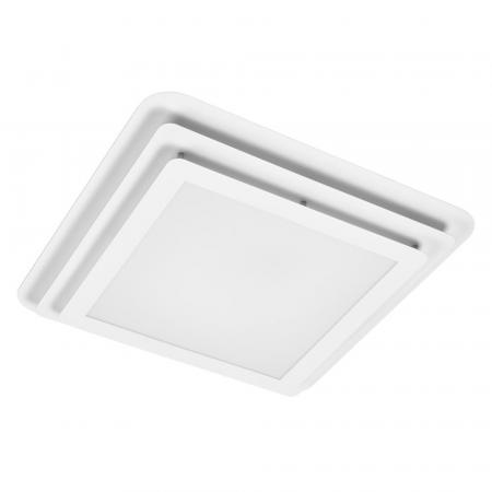 Osram LED-Deckenleuchte Orbis Spiral Layer Square weiß Warmweißes Licht - direktes & indirektes Licht, sehr homogene Lichtverteilung
