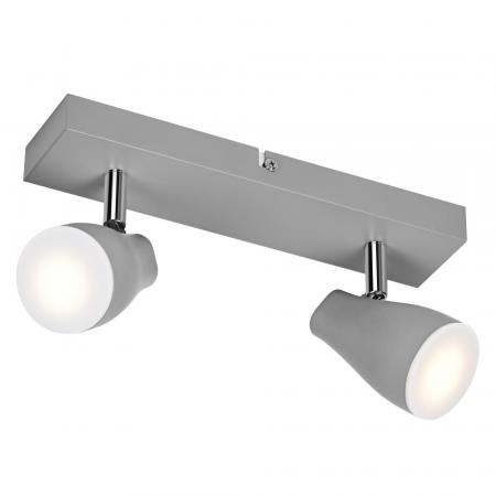 OSRAM LED Spot Pear 2er Wand- und Decken Strahler Grau