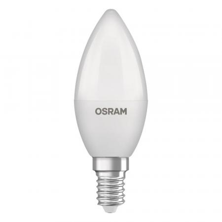OSRAM E14 LED Kerzenlampe Recycled Plastic matt 4,9W wie 40W neutralweißes Licht