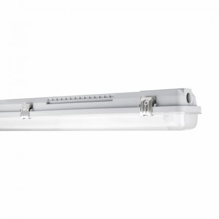 60cm Osram LED Feuchtraumleuchte 2-flammig 6500K kaltweißes Licht -  Ledvance Gehäuse + 1 x Osram LED Kunststoff Röhre 2x6,6W wie 36W