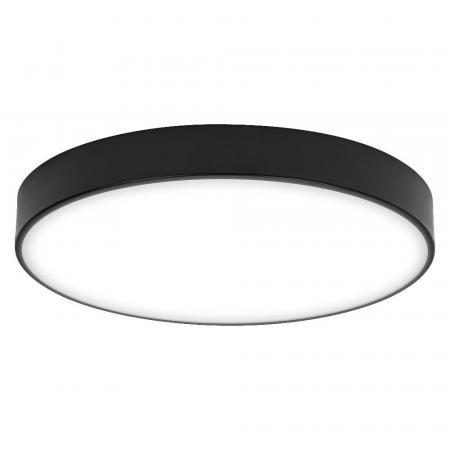 OSRAM Orbis Flache LED-Deckenleuchte Slim Moia Ø 38 cm in Schwarz 24W Warmweißes Licht
