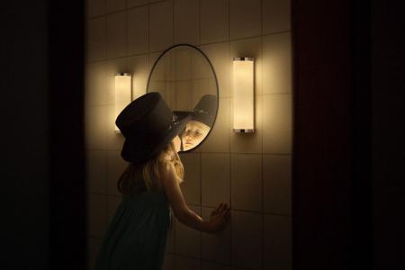 Klassische OSRAM Spiegelleuchte fürs Badezimmer Classic Cylinder 32cm IP44 in Chrom