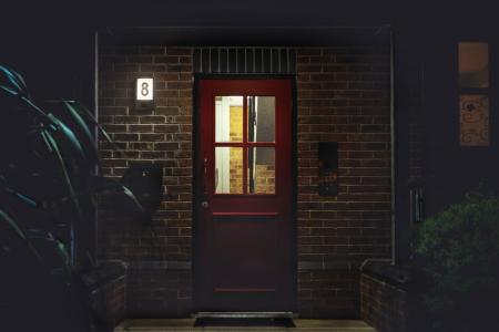 OSRAM Außenwandleuchte Entrance mit Sensor Dunkelgrau