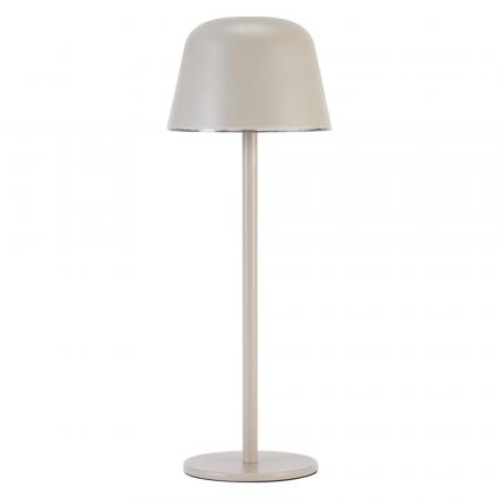 OSRAM Akku-Tischleuchte Style Table in Beige USB dimmbar IP54 In & Out - wiederaufladbarer Akku, stufenloses Dimmen, Lichthelligkeits-Memory-Funktion