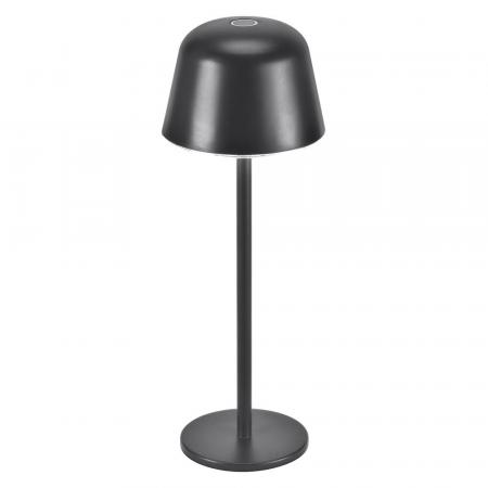 OSRAM Akku-Tischleuchte Style Table in Anthrazit USB dimmbar IP54 In & Out - wiederaufladbarer Akku, IP54, stufenloses Dimmen, Lichthelligkeits-Memory-Funktion