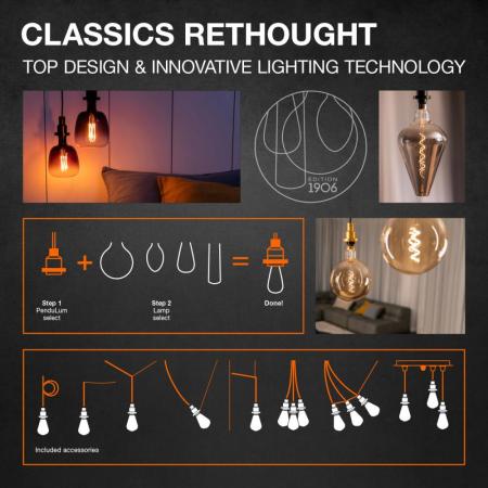 OSRAM E27 VINTAGE Mini EDISON LED Glühlampe in GOLD dimmbar 4,8W wie 33W extra warmweißes gemütliches Licht 2200K