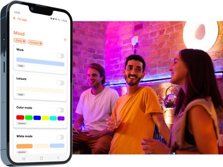 OSRAM E27 SMART+ MATTER LED-Lampe Globe 125 Filament kompatibel mit Google, Alexa, Apple 4,8W Multicolor 2700-6500K