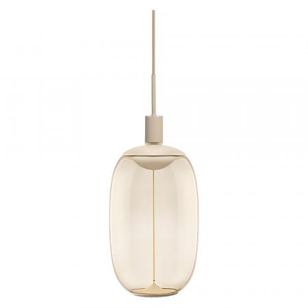 OSRAM VINTAGE 1906 PenduLum Needle Ø 10cm Beige aus Stahl - Schlichte Pendelleuchte mit E27 Fassung ohne Leuchtmittel