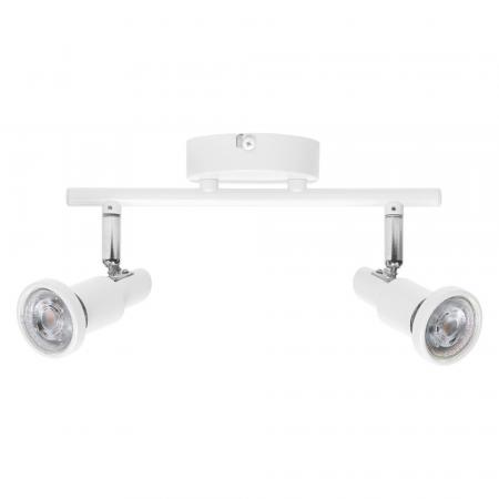 OSRAM LED SPOT GU10 2er Wand- und Decken Strahler dimmbar Weiß 2700K warmweiße Lichtfarbe mit hoher Farbwiedergabe