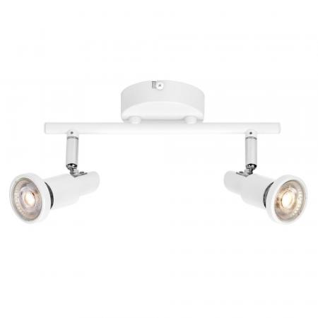 OSRAM LED SPOT GU10 2er Wand- und Decken Strahler dimmbar Weiß 2700K warmweiße Lichtfarbe mit hoher Farbwiedergabe