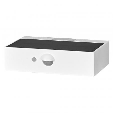 Osram ENDURA STYLE BRICKLUME Solar Solarleuchte weiß - indirekte Beleuchtung, Bewegungsmelder, Tageslichtsensor, IP65,  warmweiße Lichtfarbe