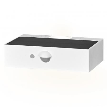 Osram ENDURA STYLE BRICKLUME Solar Solarleuchte weiß - indirekte Beleuchtung, Bewegungsmelder, Tageslichtsensor, IP65,  warmweiße Lichtfarbe