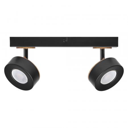 OSRAM LED Decor Spot Pluto 2er Wand- und Decken Strahler Schwarz