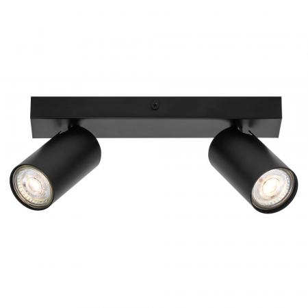 OSRAM LED Spot Octagon 2er Wand- und Decken Strahler dimmbar Schwarz
