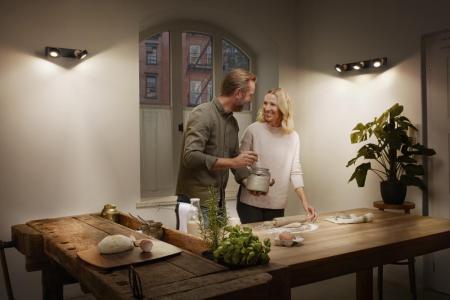 OSRAM LED Decor Spot Pluto 2er Wand- und Decken Strahler Schwarz