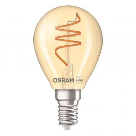 OSRAM E14 VINTAGE Spiral LED Filament Lampe 4,9W wie 40W extra warmweißes gemütliches Licht 2200K 90Ra