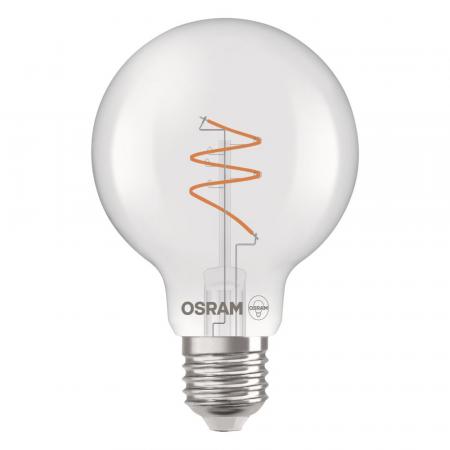 OSRAM E27 LED VINTAGE Spiral Filament Globe 80 klar 4,6W wie 40W dimmbar warmweiß 90Ra