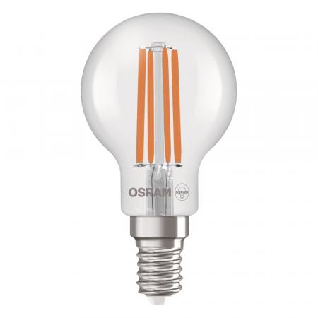 6er OSRAM E14 LED Lampe Classic klar 2,2W wie 40W neutralweißes Licht 4000K - Energy efficiency class A