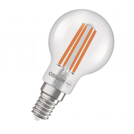 6er OSRAM E14 LED Lampe Classic klar 2,2W wie 40W neutralweißes Licht 4000K - Energy efficiency class A