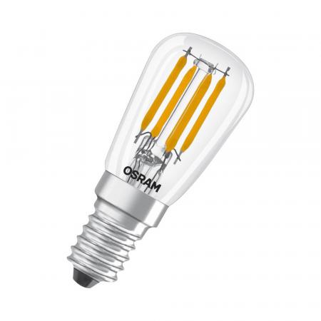 OSRAM E14 LED SPECIAL T26 Lampe klar 2,8W wie 25W dimmbares warmweißes Licht - Licht für Kühlschränke, Nähmaschinen, kleine Designleuchten