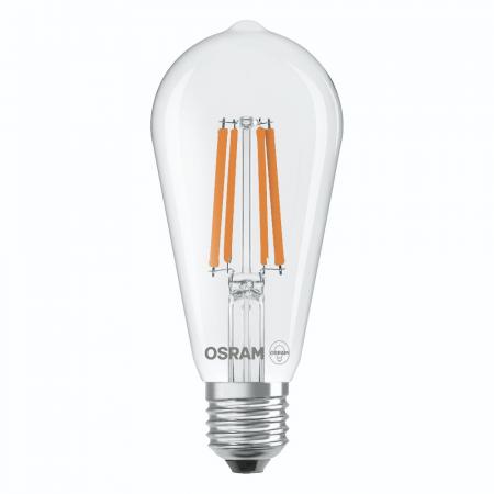 OSRAM E27 Star Classic Edison 60 Filament 6.5W wie 60W 4000K universalweißes Licht