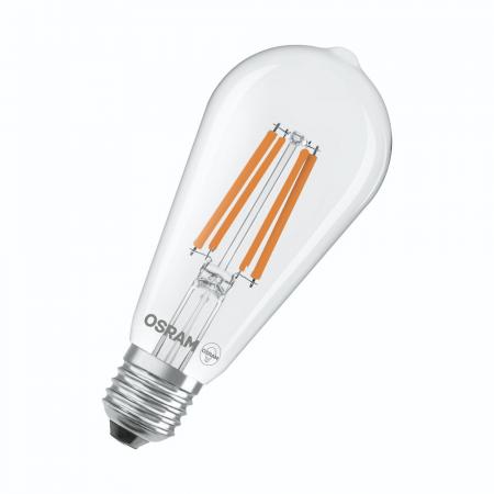 OSRAM E27 Star Classic Edison 60 Filament 6.5W wie 60W 4000K universalweißes Licht