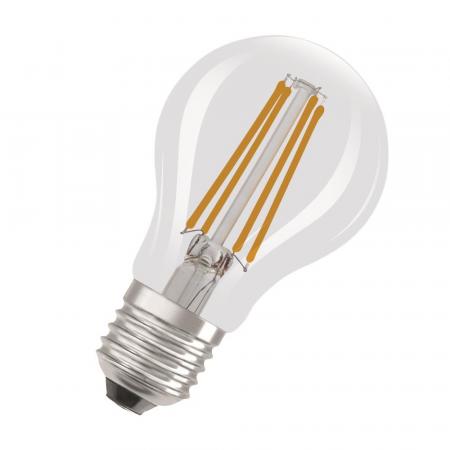 6er Pack OSRAM E27 LED Lampe Classic klar 3,8W wie 60W warmweißes Licht 2700K - Energy efficiency class A - besonders effizient