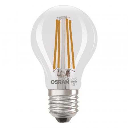 6er Pack OSRAM E27 LED Lampe Classic klar 3,8W wie 60W warmweißes Licht 2700K - Energy efficiency class A - besonders effizient