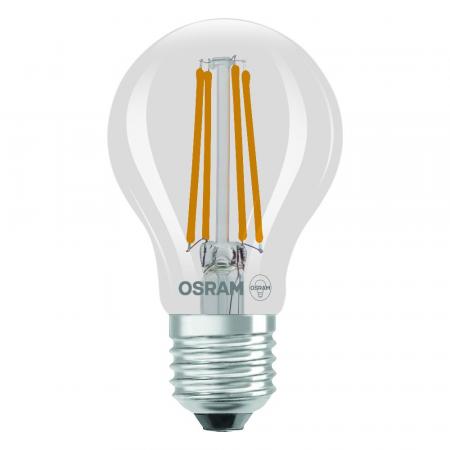 3er Set OSRAM E27 LED Lampe Classic klar 3,8W wie 60W warmweißes Licht 2700K - Energy efficiency class A - besonders effizient