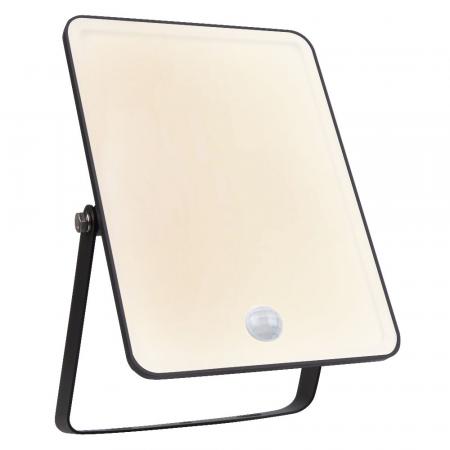 Osram LED Fluter Floodlight Essential Sensor 50W 3000K warmweißes Licht IP65 schwarz - leistungsstark